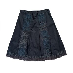 Elegant Black Lace Skirt